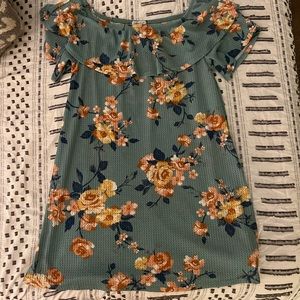 Off the shoulder floral dress